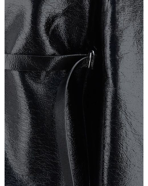 Courreges Black Vinyl Blazer Jacket