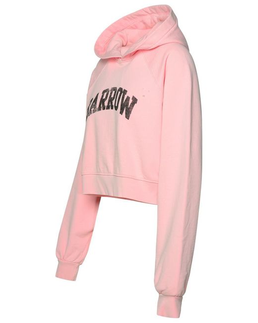 Barrow Pink Cotton Sweatshirt