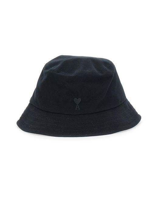 AMI Blue Hat With Logo On The Front for men
