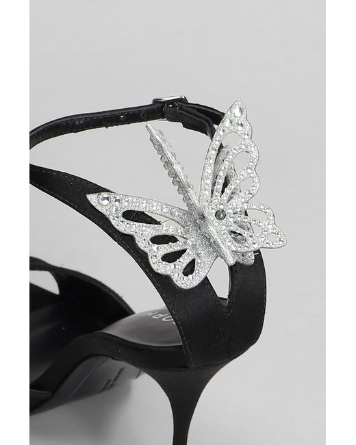 Sophia Webster Black Aura Sandals
