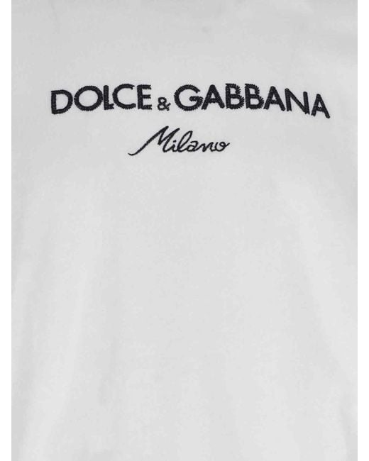 Dolce & Gabbana White T-Shirt for men