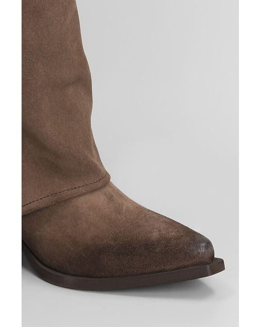 METISSE Brown Texan Boots