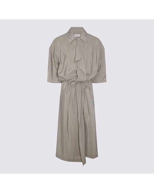 Lemaire Gray Ligth Silk Dress