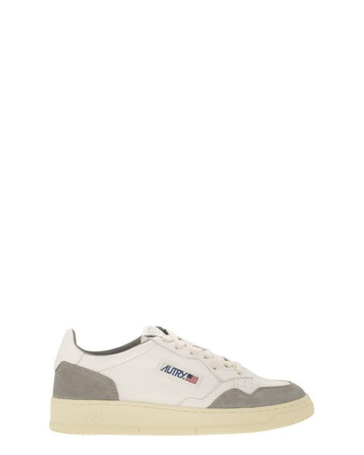 Autry White Medalist Low for men