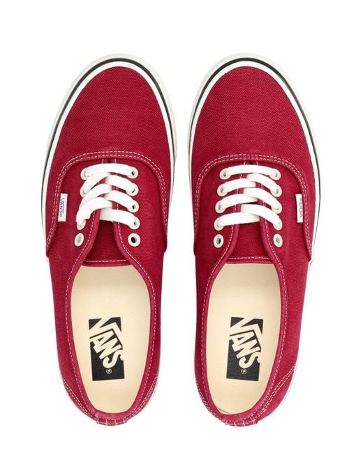 Vans Red Authentic Duck Canvas Sneakers