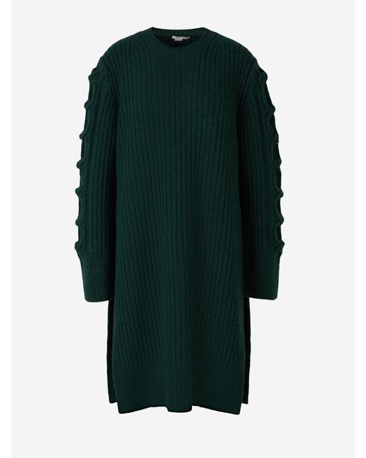 Stella McCartney Green Mini Knit Dress