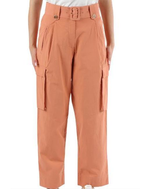 Twin Set Orange Twin-set Trousers