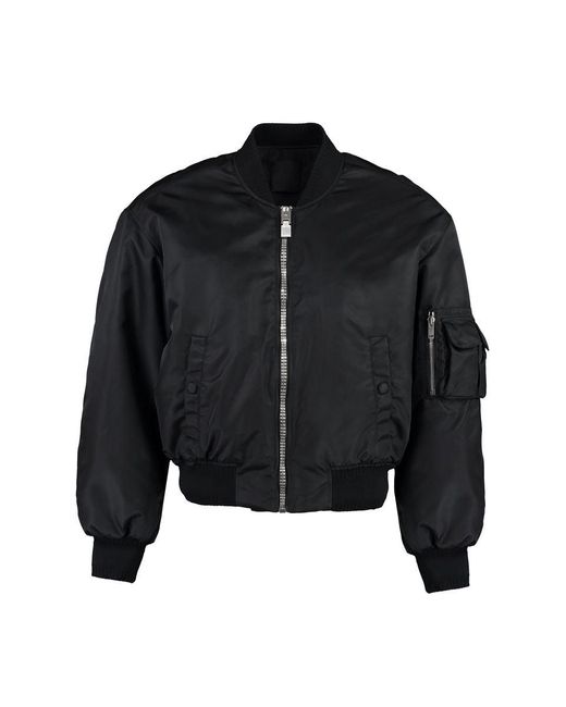 Givenchy Black Nylon Bomber Jacket