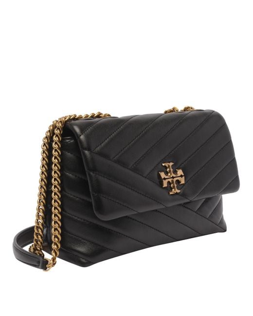 Tory Burch Black Kira Small Leather Shoulder Bag