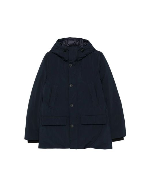 Woolrich Blue Polyester Jackets for men