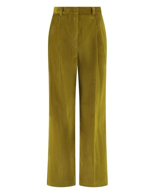 Studio Nicholson Green Ordine Corduroy Trousers