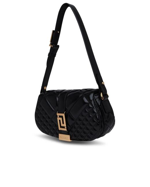 Versace Black Leather Goddess Mini Bag
