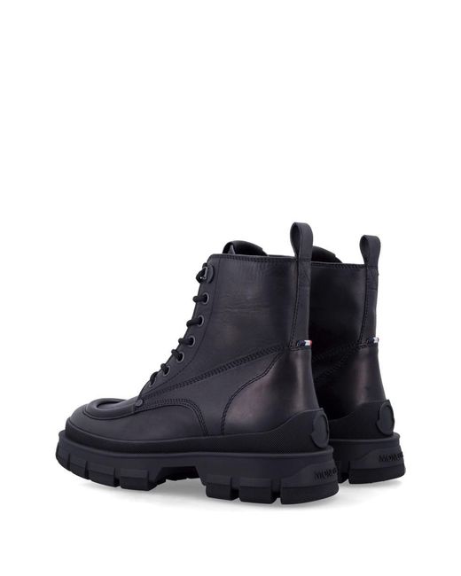 Moncler Black Hevea City Ankle Boots Shoes for men