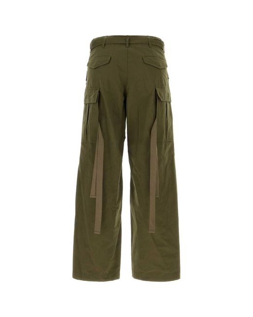 Sacai Green Pantalone for men
