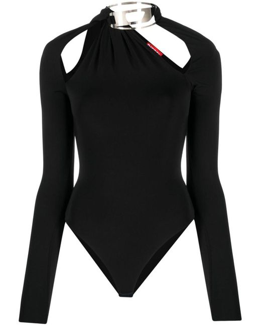 DIESEL Black T-safy Bodysuit