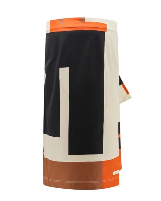 Fendi Orange Skirt