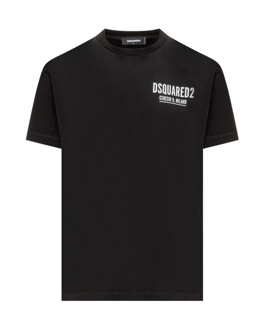 DSquared² Black T-shirt Ceresio 9 for men