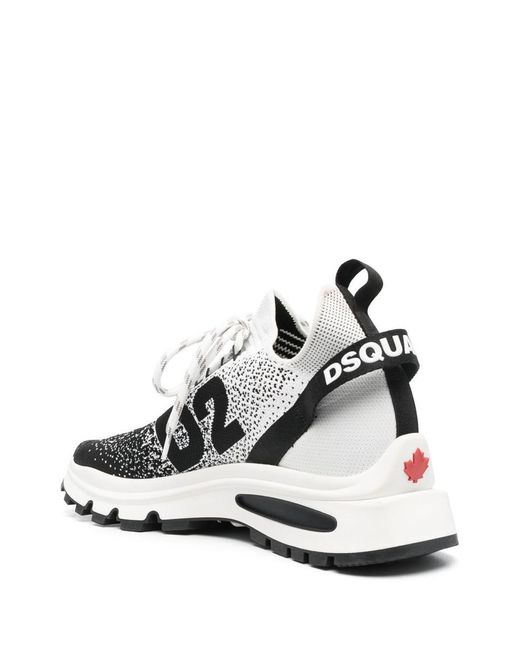 DSquared² Run Ds2 Lace Up Sneakers White/black for men