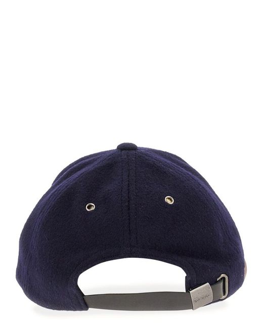 Paul Smith Blue Signature Baseball Hat Trim for men