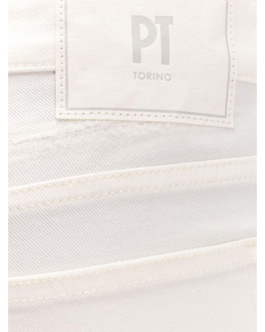 PT Torino White Trouser for men