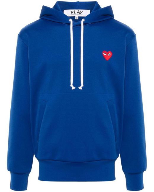COMME DES GARÇONS PLAY Blue Heart Logo Sweatshirt for men