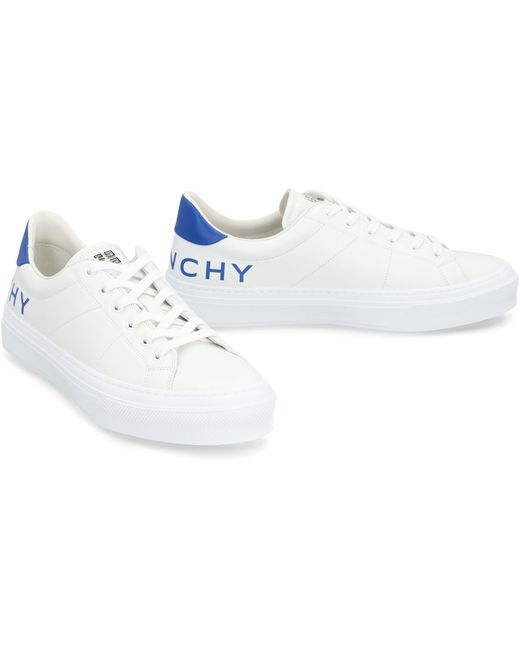 Givenchy White City Sport Leather Low-top Sneakers for men