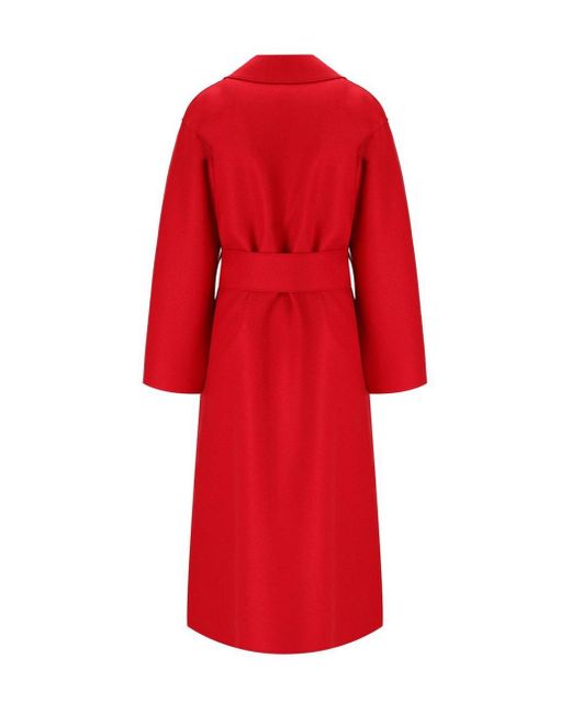 Harris Wharf London Red Belted Coat