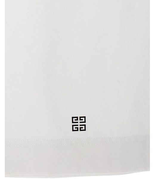 Givenchy White Logo Print T-shirt
