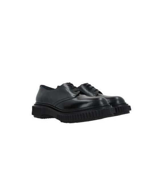 Adieu Black Flat Shoes for men