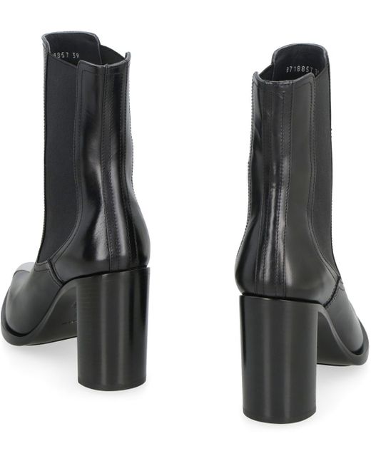 Alexander McQueen Black Punk Leather Chelsea Boots For