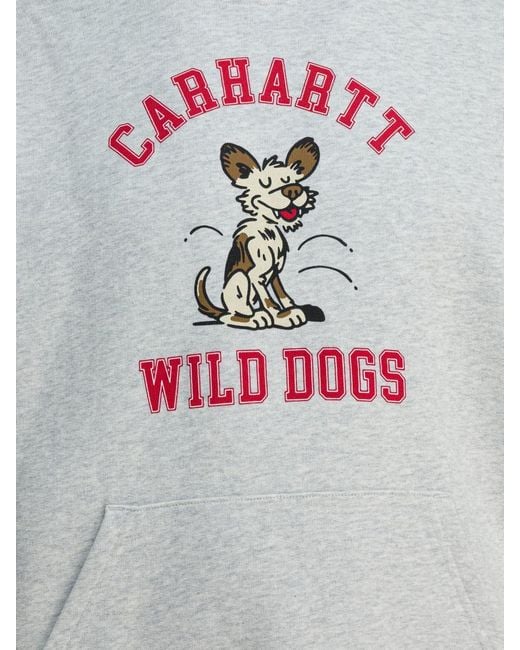 Carhartt Gray "Wild Dog" Hoodie for men