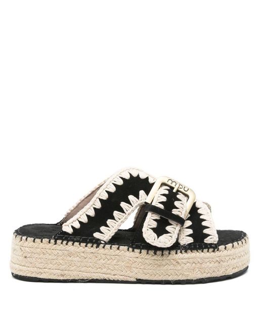 Mou Black Sandals