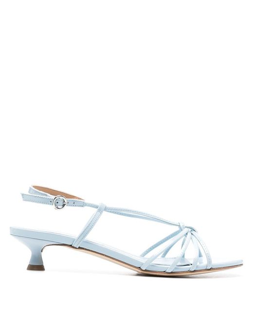 Aeyde White Rhonda Patent Calf Leather Shoes