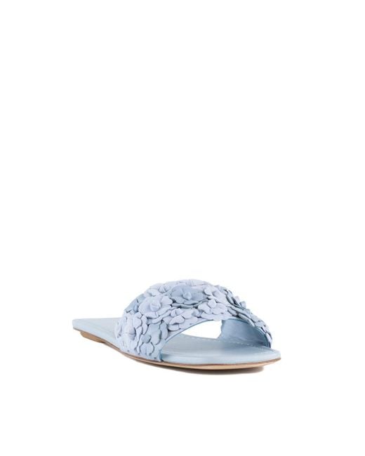 Stuart Weitzman Blue Meadow Slide Heavenly