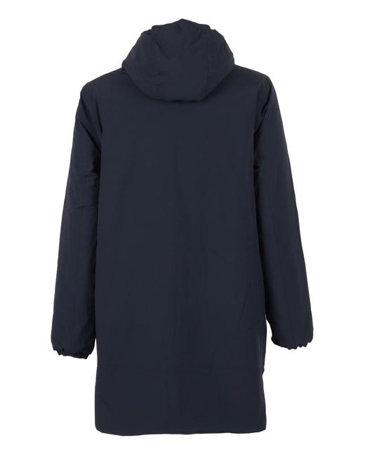 K-Way Blue Long Down Floor for men