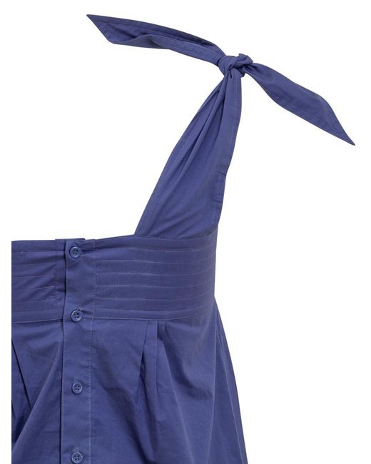 See By Chloé Blue Top With Bows