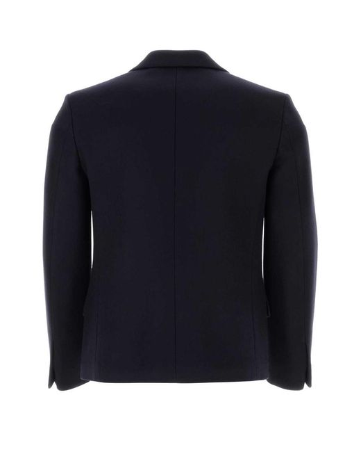 Gucci Blue Wool Single-breasted Jacket for men