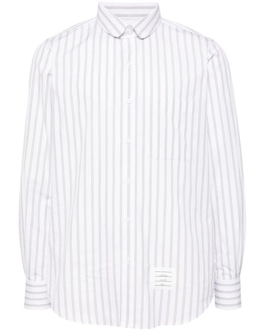 Thom Browne White Cropped Trousers for men
