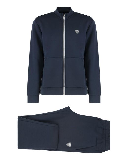 EA7 Blue Two-Piece Suit for men