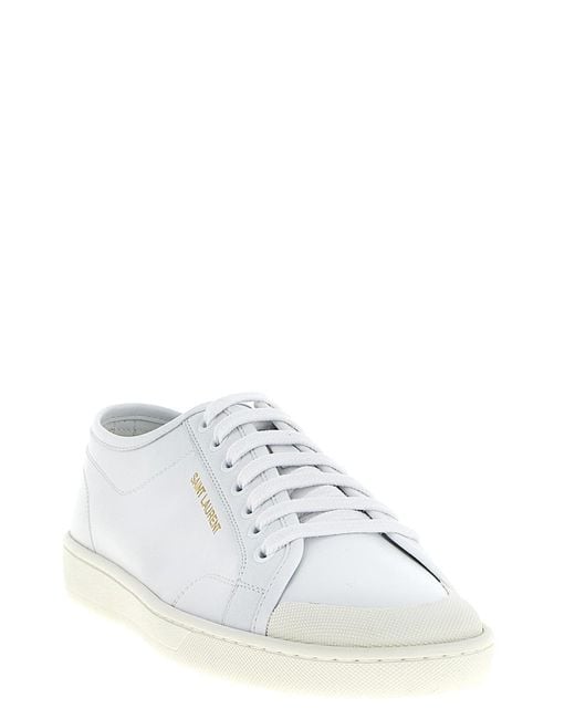 Saint Laurent White 'gym' Sneakers for men