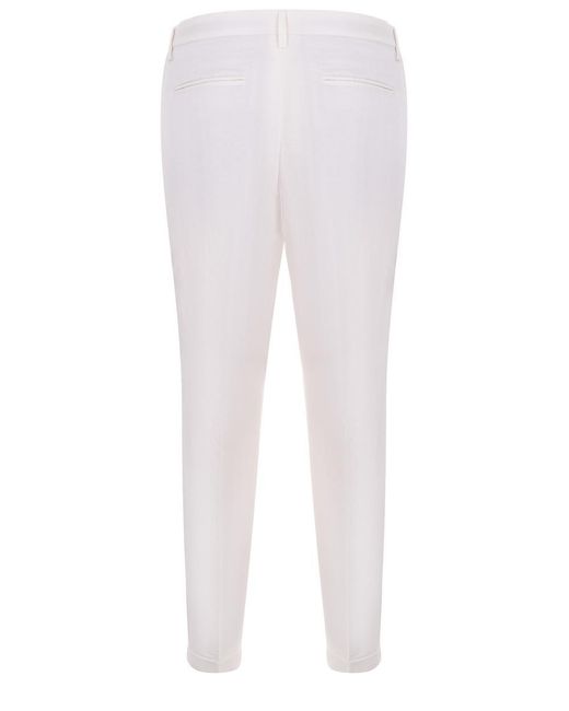 Devore White Trousers for men