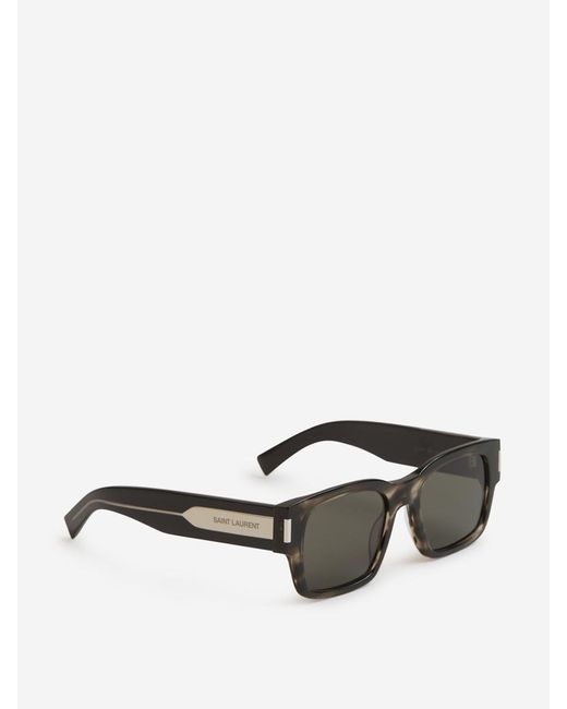 Saint Laurent Gray Rectangular Sunglasses for men