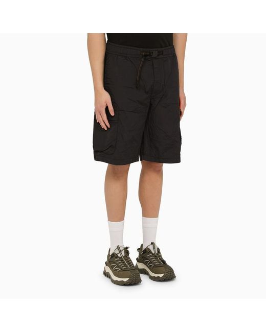 Parajumpers Black Walton Nylon Bermuda Shorts for men