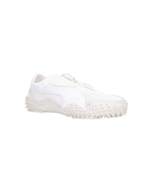 PUMA White Mostro Mesh Sneakers