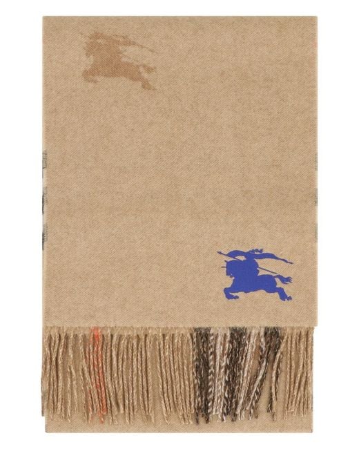 Burberry Natural Cashmere Scarf for men