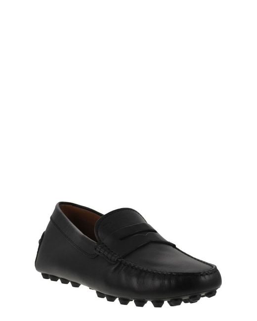 Tod's Black Gommino Bubble Leather for men