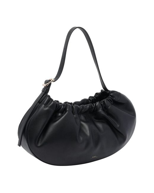 A.P.C. Black Ninon Hoop Shoulder Bag