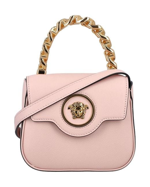 Versace Pink "La Medusa" Mini Top Handle Bag