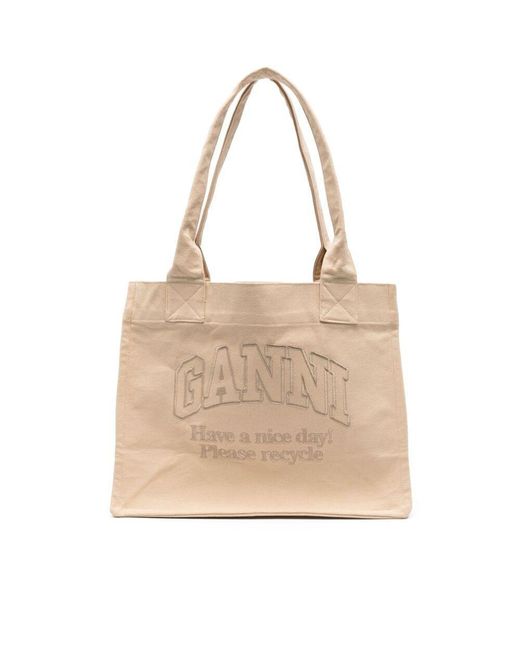 Ganni Natural Bags