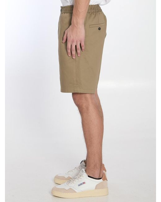 AMI Natural Cotton Bermuda Shorts for men